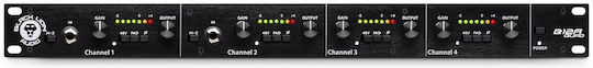 Black Lion Audio B12A Quad Microphone Preamplifier 4 Channels with Phantom Power and 4 XLR Inputs