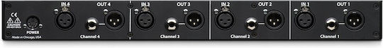 Black Lion Audio B12A Quad Microphone Preamplifier 4 Channels with Phantom Power and 4 XLR Inputs
