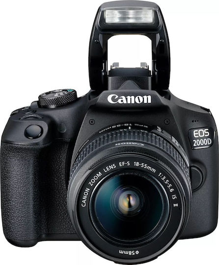 Canon DSLR Kamera EOS 2000D Crop Frame Kit (EF-S 18-55mm IS II + EF 75-300mm III)