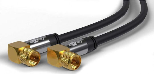 Goobay Καλώδιο До Сателитен F-Connector мъжки - Мъжки F-конектор 2м (70573)