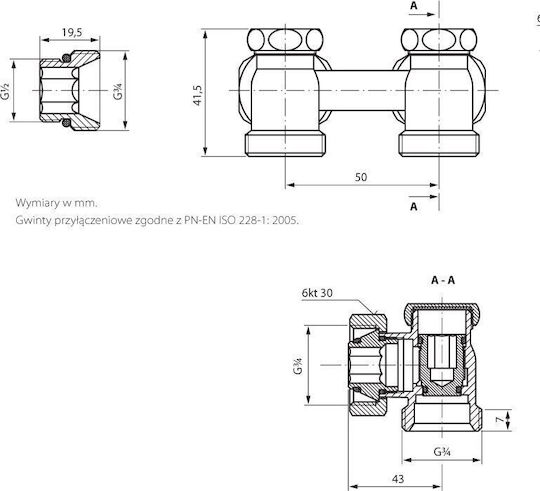 Perfexim 20-035-0000-000 Hydraulikinstallationsteil