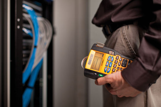 Dymo Rhino 5200 Electronic Handheld Label Maker in Yellow Color