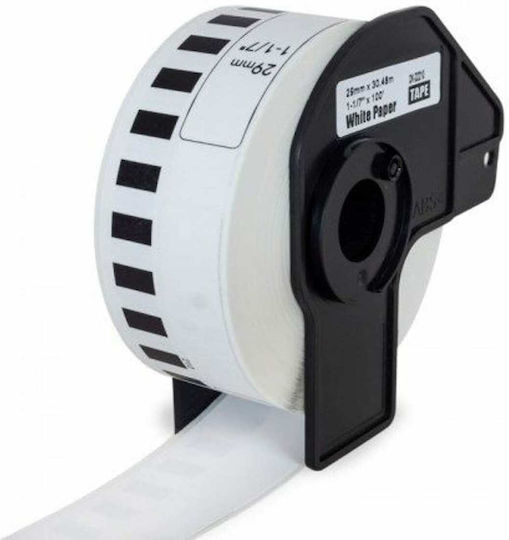 Brother Compatible Label Maker Tape 29mmx30.48m White Dk-22210