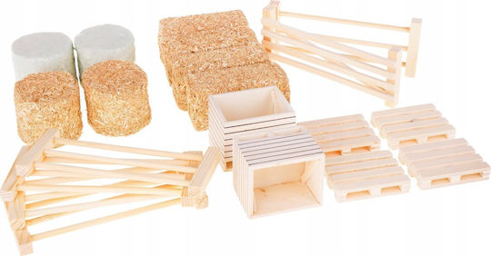Farm Accessory Set 19 Pieces Fences Hay Straw