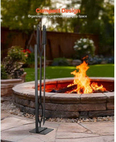 Vevor Fireplace Tongs Black