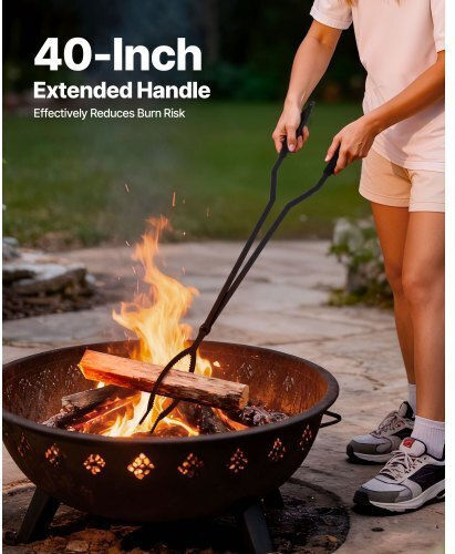 Vevor Fireplace Tongs Black