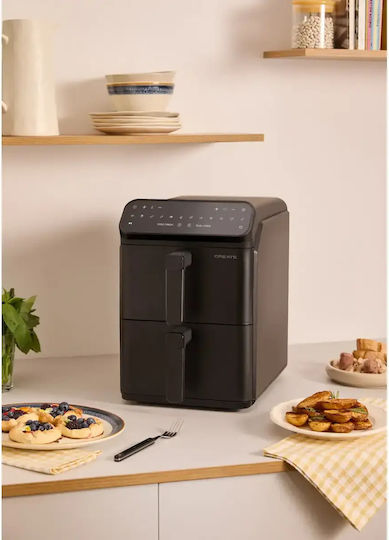 Create Heißluftfritteuse mit Wi-Fi & Doppel-Abnehmbarer Korb 11.2Es Schwarz