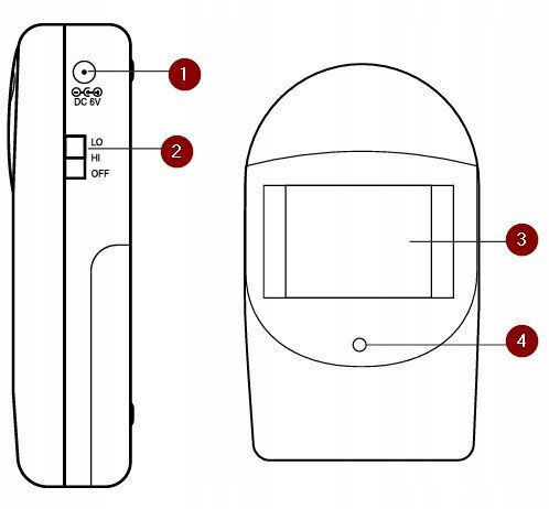 Orno Senzor De Mișcare Wireless RF Cu Microunde Și Infraroșu Unghi De Detectare 75° Rază De Acțiune 8m