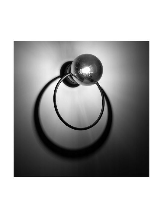 TK Lighting Μοντέρνο Φωτιστικό Τοίχου με Ντουί G9 Μαύρο 22εκ.