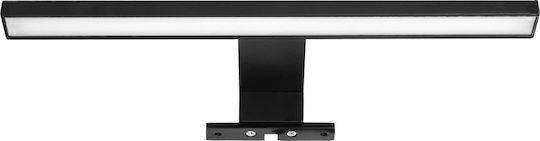 Adviti Leuchte Badezimmer mit Integrierter LED und Neutralweißes Licht Schwarz 30x30cm