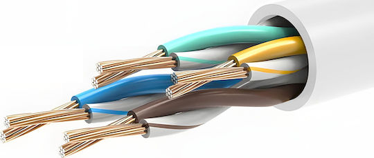 Montis U/UTP Cat.5e (Gigabit) Καλώδιο Δικτύου Ethernet 30m Λευκό