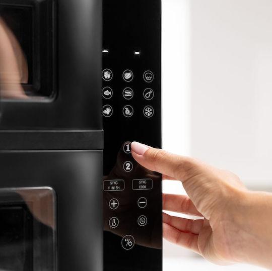 Severin S-fry Duo Stack Friteuză cu aer cu Coș Detașabil Dublu 11lt Negru