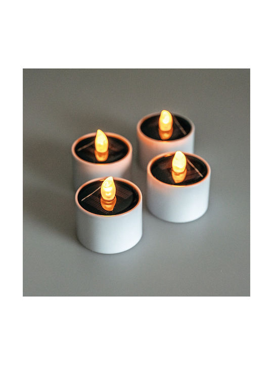 Διακοσμητικό Φωτιστικό Realpower Led Solar Tealight Stl-4 4 Pieces