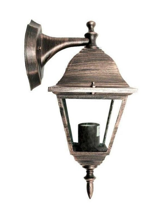 Aca Wall-Mounted Outdoor Lantern E27 IP45 19.3x33εκ.