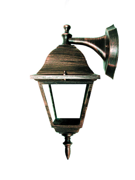 Aca Wall-Mounted Outdoor Lantern E27 IP45 19.3x33εκ.