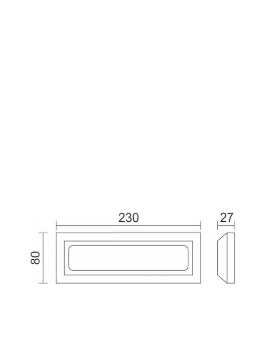 Spot Light Spot Light Wall-Mounted Outdoor Ceiling Lamp LED IP65 3.8W with Adjustable White Light