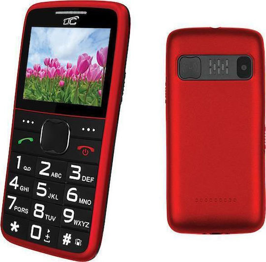 MaxCom MOB20 Single SIM Mobile with Large Buttons Red