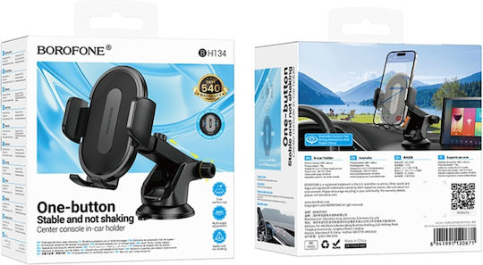 Borofone Car Mobile Mount 4.5" - 7" with Adjustable Hooks Black