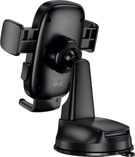 Borofone Car Mobile Mount 4.5" - 7" with Adjustable Hooks Black