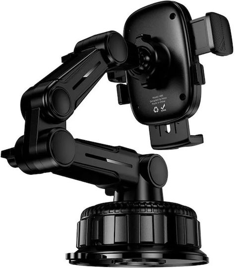 Hoco H89 Phone Mount Crown Large Car Suction Black