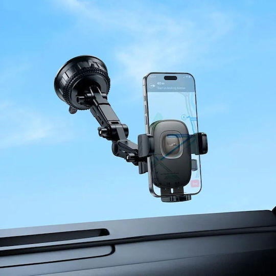 Hoco H89 Phone Mount Crown Large Car Suction Black