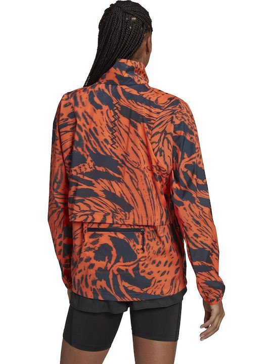 Performance Γυναικείο Μπουφάν Running Semi Impact Orange / Legend Ink