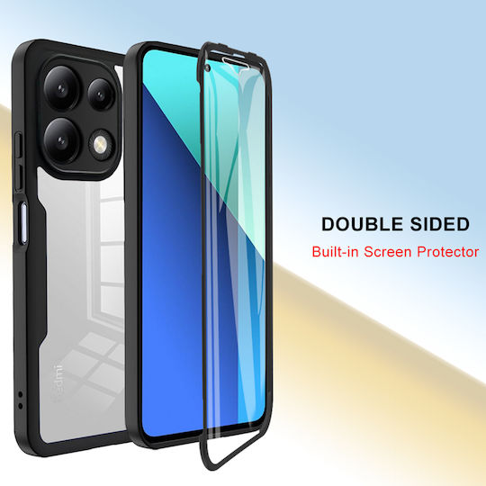 Techsuit ColorVerse 360 Vollschutz Silikon Handyhüllen Set mit gehärtetem Glas Rosa (Redmi Note 13 Pro 4G / Poco M6 Pro 4G)