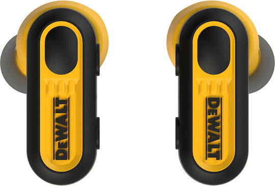 DEWALT PRO-X1 In-ear Bluetooth Handsfree Earphones with Sweat Resistance and Charging Case Black