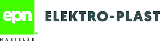 Elektro Plast Διακόπτης Τοίχου Διπλός Μαύρος
