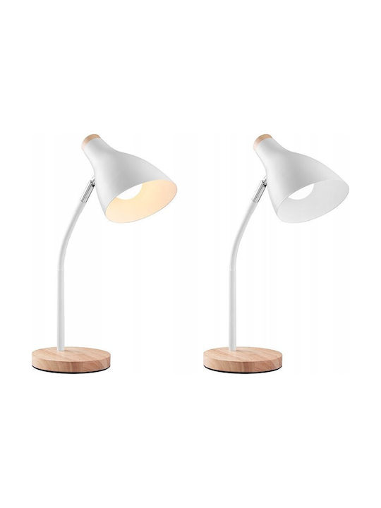 Tracer Schreibtischlampe für Fassung E27 in Weiß Farbe