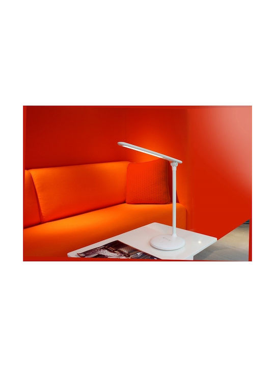 Techly Reîncărcabil LED Lumină de Birou în Culoarea Alb