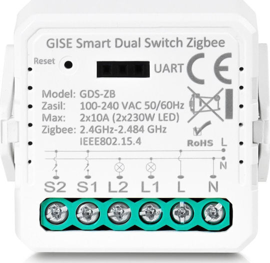 Smart Smart Switch ZigBee (χωρίς Ουδέτερο)
