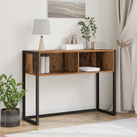 Wooden Console Table Coffee L100xW36xH75cm