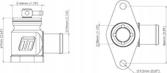 Turbosmart Blow Off Turbosmart Nissan R32 R33 R34 Stagea Kompact Plumb Black