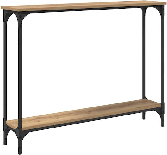 Wooden Console Table Artisan Oak L95xW22.5xH75cm