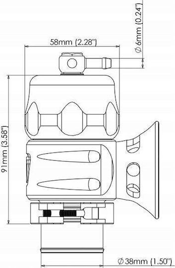 Turbosmart Bov Supersonic Universal Αντάπτορας Αυτοκινήτου