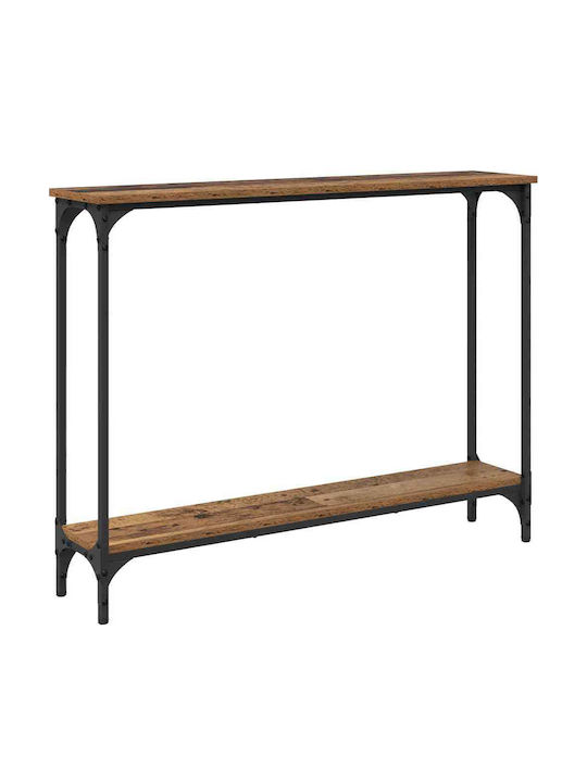 Wooden Console Table Old Wood L95xW22.5xH75cm