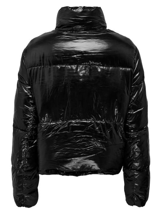 Scurtă Jachetă de femei Puffer Negru