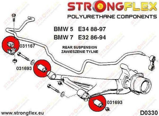 Strongflex Bushes Sport for BMW Series 5 031693A