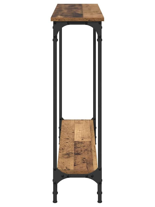 Wooden Console Table Old Wood L95xW22.5xH75cm