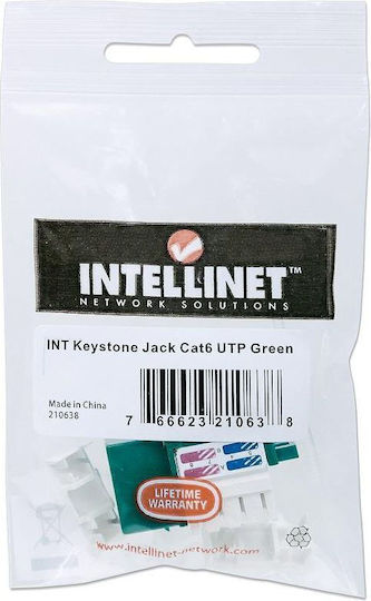 Prize de rețea RJ45 De tip Cat6 în culoarea Verde 210638