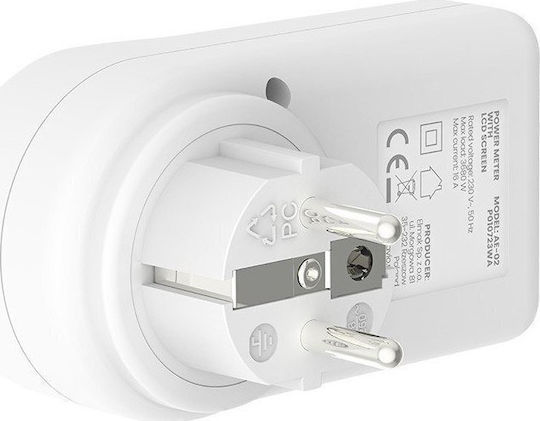 Savio Lcd Ae02 Μετρητής Κατανάλωσης Ρεύματος για Μέγιστη Ισχύ έως 3.68kW