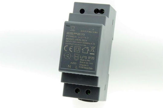 Amicus Τροφοδοτικό Ράγας cu Ieșire 24V și Putere 24W 1A