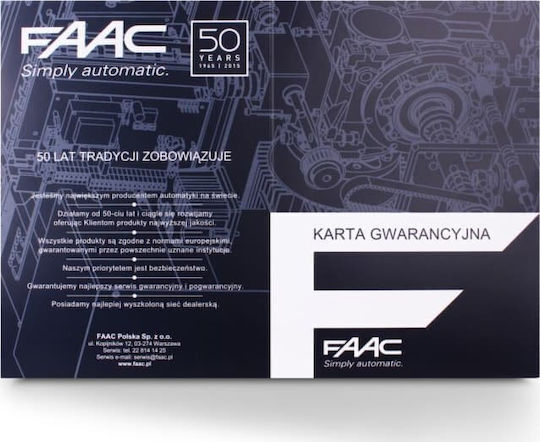 Faac Set Motor pentru ușă de garaj culisantă până la 900kg