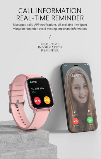 Senbono 30015 Smartwatch mit SIM und Pulsmesser (Schwarz)