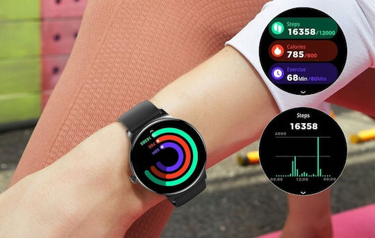 Colmi V89 Smartwatch με Παλμογράφο (Ασημί)