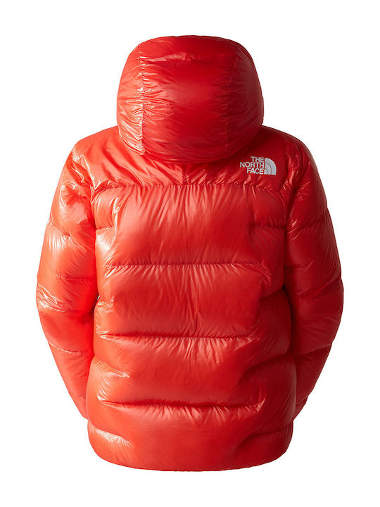Summit Women's for Hiking Puffer Jacket Waterproof for Winter with Hood Red