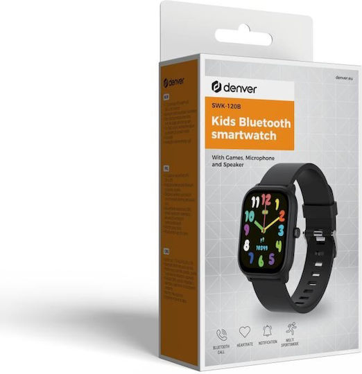 SWK-120 Smartwatch με Παλμογράφο (Μαύρο)