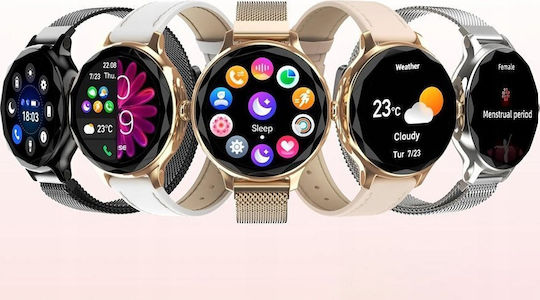 Noise Diva Smartwatch με Παλμογράφο (Χρυσό)