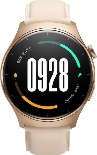 Mibro Lite 3 45mm Smartwatch with Heart Rate Monitor (Light gold)